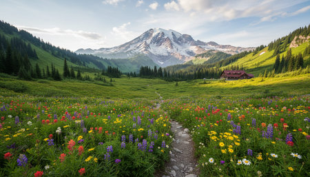 Natural Landscape Photography for Background Useの写真素材