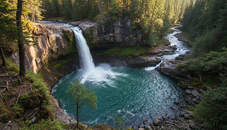 Natural Landscape Photography for Background Useの写真素材