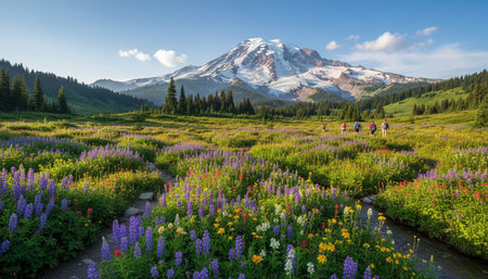 Natural Landscape Photography for Background Useの写真素材