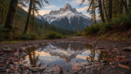 Natural Landscape Photography for Background Useの写真素材