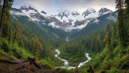 Natural Landscape Photography for Background Useの写真素材