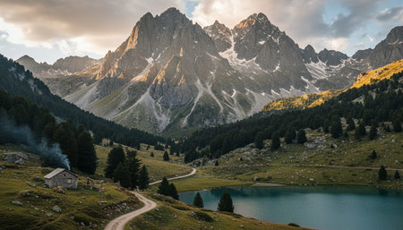 Natural Landscape Photography for Background Useの写真素材