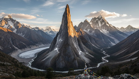 Natural Landscape Photography for Background Useの写真素材