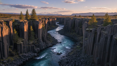 Natural Landscape Photography for Background Useの写真素材