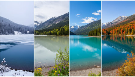 Natural Landscape Photography for Background Useの写真素材