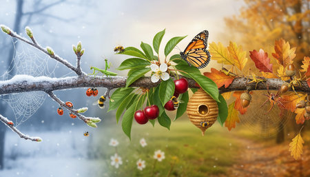 Insect wildlife photographyの写真素材