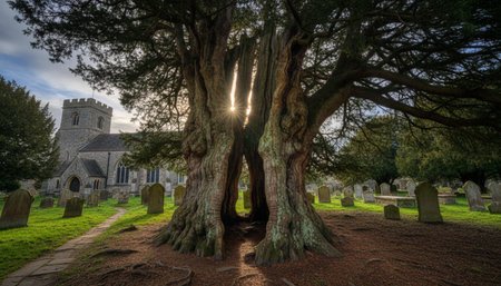 Tree plantation photographyの写真素材