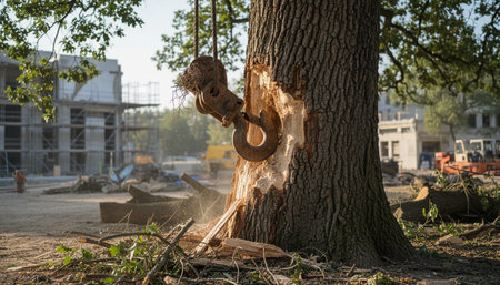Tree plantation photographyの写真素材