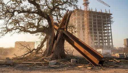 Tree plantation photographyの写真素材