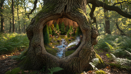 Tree plantation photographyの写真素材