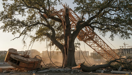 Tree plantation photographyの写真素材