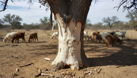 Tree plantation photographyの写真素材