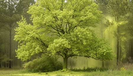 Tree plantation photographyの写真素材