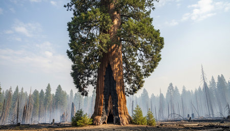 Tree plantation photographyの写真素材