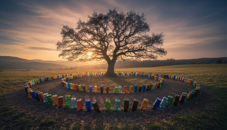 Tree plantation photographyの写真素材