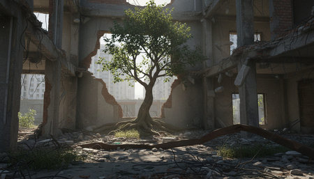 Tree plantation photographyの写真素材