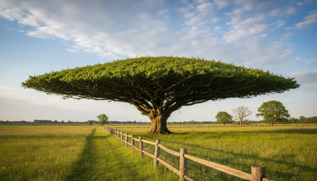 Tree plantation photographyの写真素材