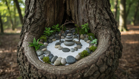 Tree plantation photographyの写真素材