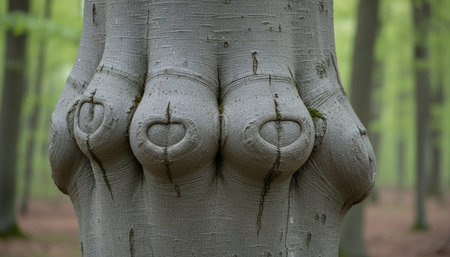 Tree plantation photographyの写真素材