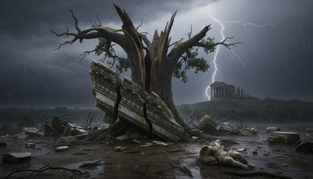 Tree plantation photographyの写真素材