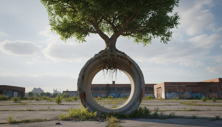 Tree plantation photographyの写真素材