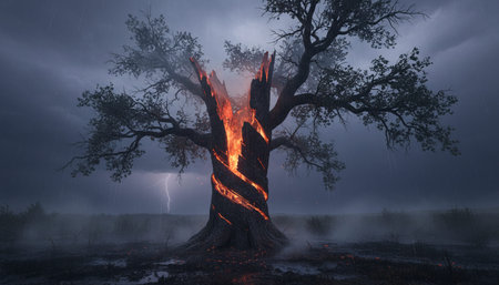 Tree plantation photographyの写真素材