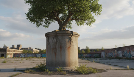 Tree plantation photographyの写真素材