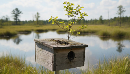 Tree plantation photographyの写真素材