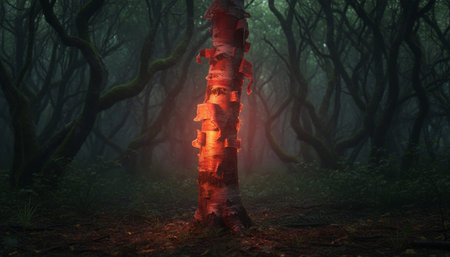 Tree plantation photographyの写真素材