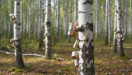 Tree plantation photographyの写真素材