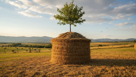 Tree plantation photographyの写真素材