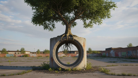 Tree plantation photographyの写真素材