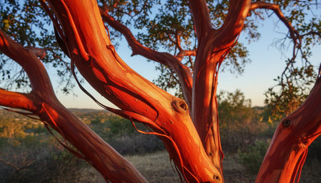 Tree plantation photographyの写真素材