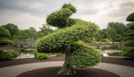 Tree plantation photographyの写真素材