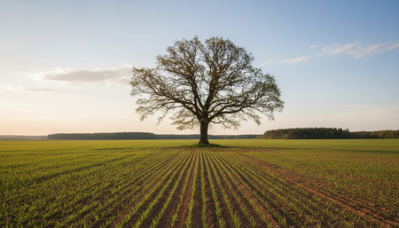 Tree plantation photographyの写真素材