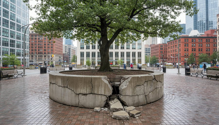 Tree plantation photographyの写真素材