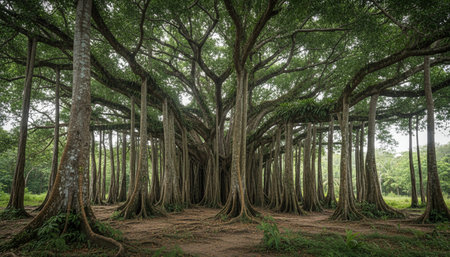 Tree plantation photographyの写真素材