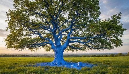 Tree plantation photographyの写真素材