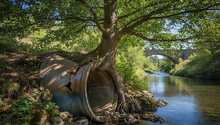 Tree plantation photographyの写真素材