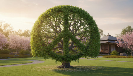 Tree plantation photographyの写真素材