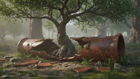 Tree plantation photographyの写真素材