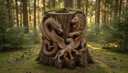 Tree plantation photographyの写真素材