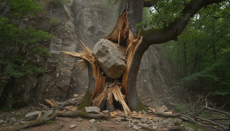 Tree plantation photographyの写真素材