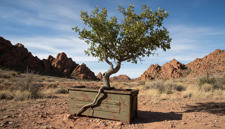 Tree plantation photographyの写真素材