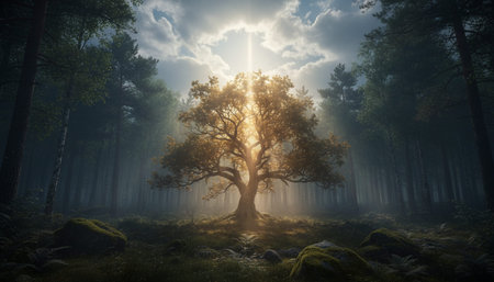 Tree plantation photographyの写真素材