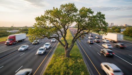 Tree plantation photographyの写真素材