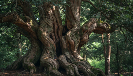 Tree plantation photographyの写真素材