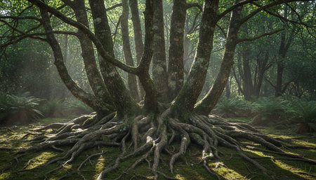 Tree plantation photographyの写真素材