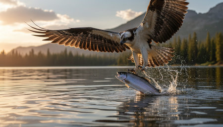 Wildlife Photography with Natural Backgroundの写真素材