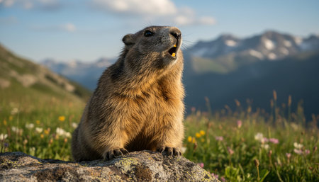 Wildlife Photography with Natural Backgroundの写真素材